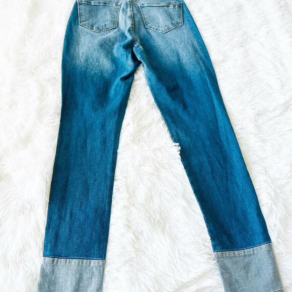 Polo Wear Distressed Skinny Jeans Raw Hem Size 40 US 6 Women’s - Picture 2 of 6